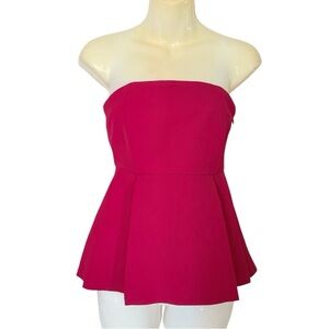Zara Fuchsia Strapless Top size S NWT